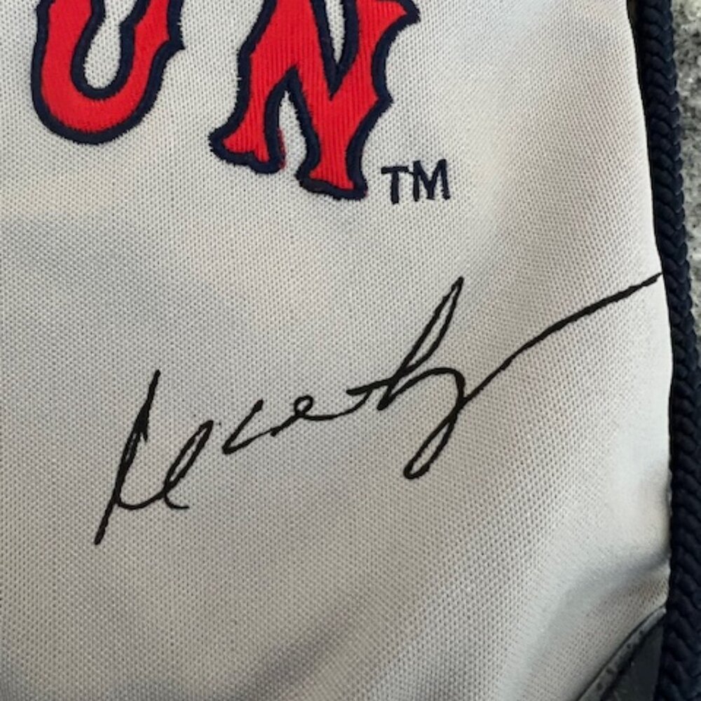 Boston Red Sox drawstring backpack resembling a baseball jersey #24 Ramirez PLUS - Picture 3 of 12